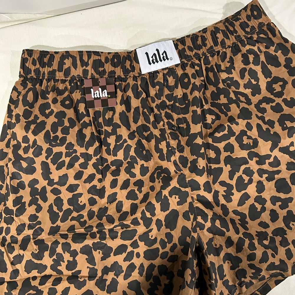 Lala Leopard Print Shorts